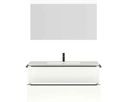 Waschtischkombination mit Spiegel und Waschbecken