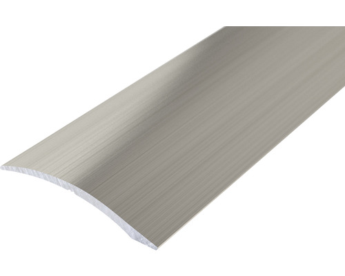 Anpassungsprofil Aluminium Edelstahl gebürstet eloxiert 6x40x2700 mm Aluminium Übergangsprofil für Bodenbeläge