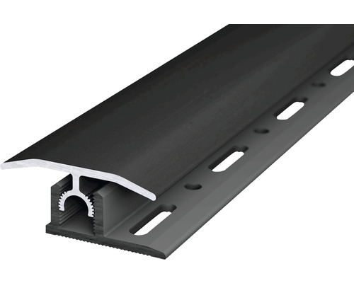 Übergangsprofil Aluminium Schwarz eloxiert 10x34x2700 mm Kunststoff Abschlussprofil