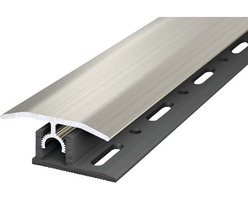 Übergangsprofil Aluminium Edelstahl gebürstet eloxiert 10x34x2700 mm Profil für Wandverkleidung