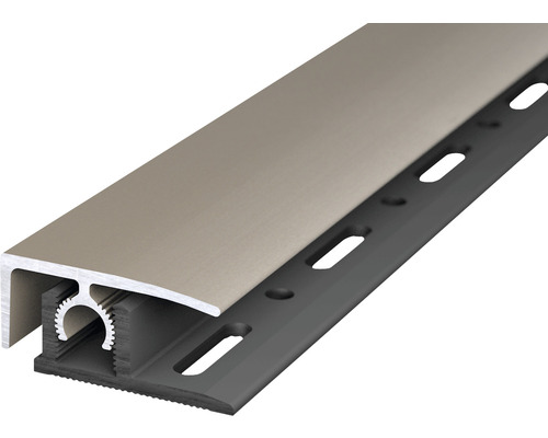 Abschlussprofil Aluminium Edelstahloptik eloxiert 10x28x1000 mm