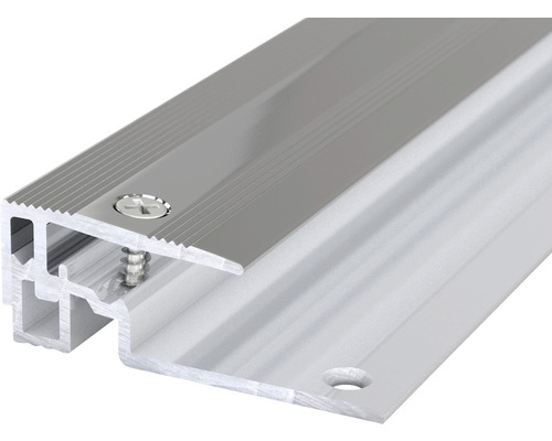 Abschlussprofil Aluminium Edelstahl eloxiert 15x45x2700 mm Aluminium Übergangsprofil mit Schrauben