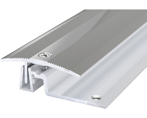Übergangsprofil Aluminium Edelstahl eloxiert 15x55x1000 mm Aluminium-Türschwellenprofil mit Schrauben