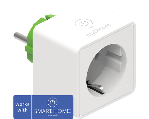 myStrom WiFi Switch Schutzkontakt Steckdosen Zwischenstecker Stromverbrauch auch geeignet für Mini-PV-Anlagen Stromverbrauch messen + analysieren - Kompatibel mit SMART HOME by hornbach