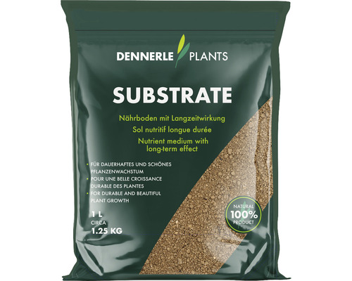 Nährboden DENNERLE PLANTS Substrate ca. 0,5 mm, ca. 1,25 kg, braun-0