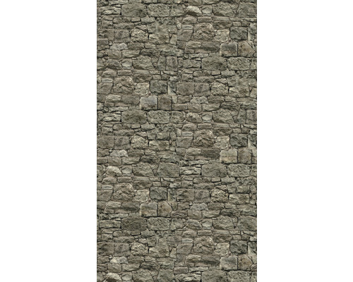 Fototapete Vlies 39317-1 The Wall II Naturstein Grau 3-tlg. 159 x 280 cm Steinmauerwerk mit unregelmäßigen Steinen