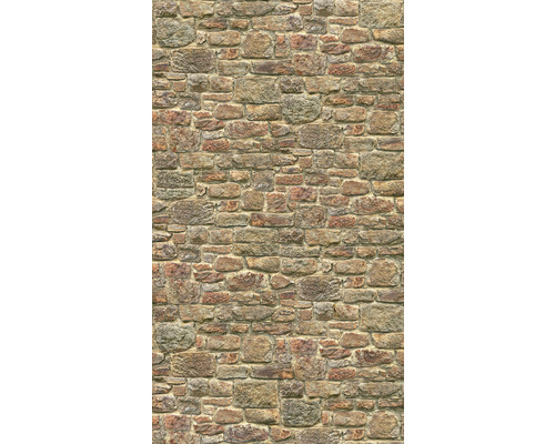 Fototapete Vlies 39318-1 The Wall II Maueroptik Beige 3-tlg. 159 x 280 cm Mauer aus Natursteinen