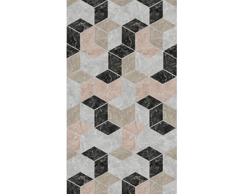 Fototapete Vlies 39319-1 The Wall II Marmor geometrisch Grau 3-tlg. 159 x 280 cm