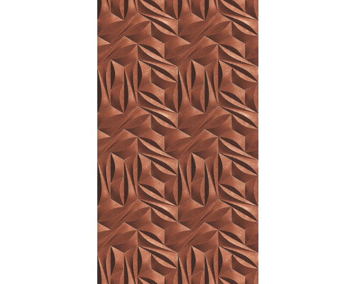 Fototapete Vlies 39179-3 The Wall II 3D-Grafik rot 3-tlg. 159 x 280 cm Dekorfliese mit geometrischem Muster zur Wandgestaltung