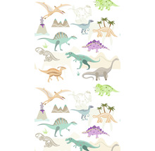 Muster mit Dinosauriern und Dinosaurierskeletten