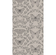 Fototapete Vlies 39200-1 The Wall II Schmetterlinge Grau Schwarz 3-tlg. 159 x 280 cm