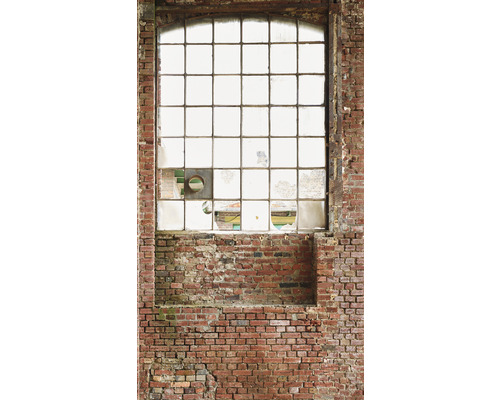 Fototapete Vlies 39242-1 The Wall II Industrial Look Stein Rot 3-tlg. 159 x 280 cm