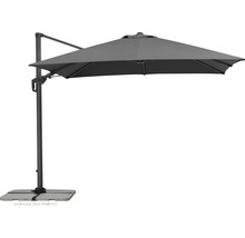 Sonnenschirm Ampelschirm Schneider Rhodos Twist Green Style Ø 300 cm Polyester (PES) anthrazit