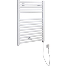 Elektrischer Handtuchwärmer SCHULTE Turbo Heizstab rechts 50 x 69,5 cm 300 W mit Schukostecker weiß