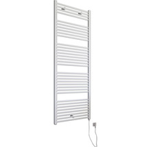 Elektrischer Handtuchwärmer SCHULTE Turbo Heizstab rechts 50 x 169,5 cm 900 W mit Schukostecker weiß