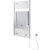 Elektrischer Handtuchwärmer SCHULTE Europa Heizstab rechts 60 x 113,5 cm 600 W mit Schukostecker weiß