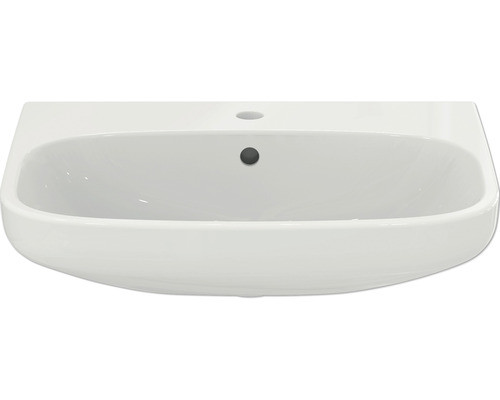 Weißes Keramik Waschbecken mit rundlichem Design