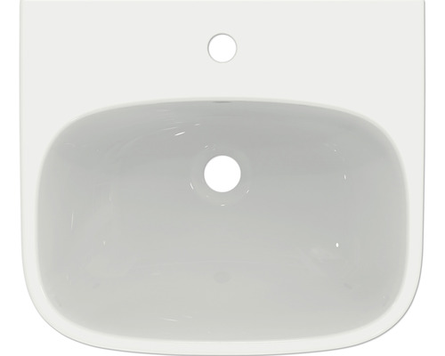 Keramikwaschbecken mit Hahnloch und Überlauf