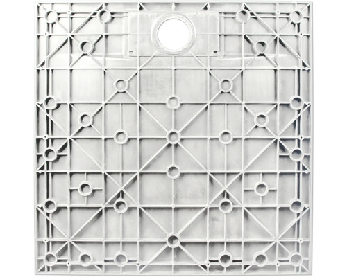 Kunststoff-Lichtschacht mit quadratischem Gittermuster und runder Öffnung