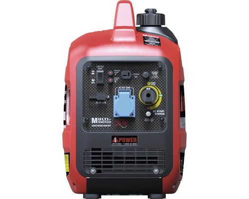 Stromerzeuger mit verschiedenen Anschlüssen und Bedienelementen