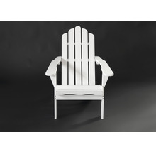 Weißer Adirondack Gartenstuhl aus Holz