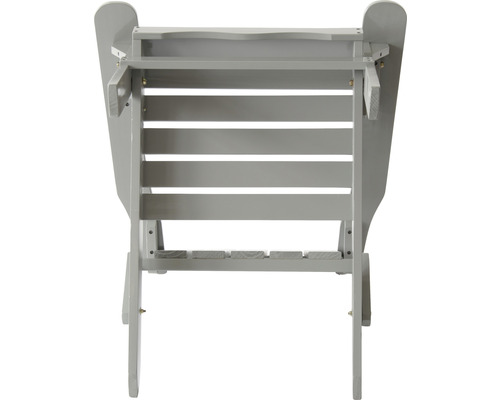 Gartensessel aus Holz, Rückansicht