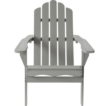 Grauer Adirondack Gartenstuhl aus Holz