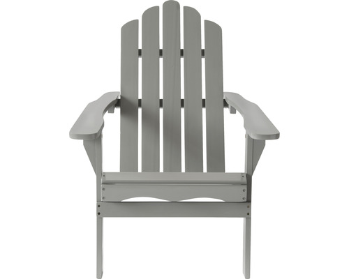 Grauer Adirondack Gartenstuhl aus Holz
