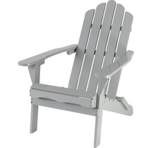 Grauer Adirondack Stuhl aus Holz