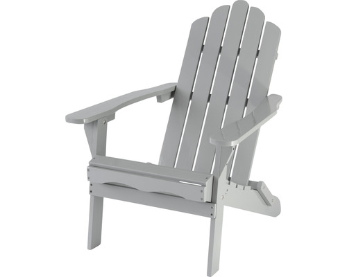 Grauer Adirondack Stuhl aus Holz