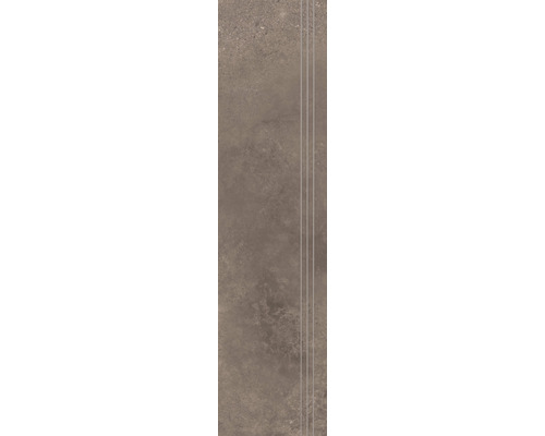 Feinsteinzeug Treppenstufe Loftstone taupe 30 x 120 x 1,05 cm rektifiziert