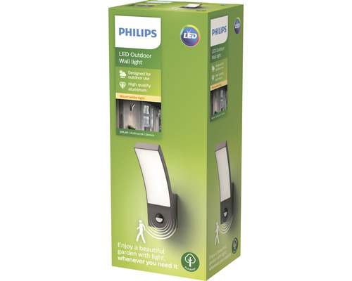Philips LED Außenwandleuchte in Produktverpackung