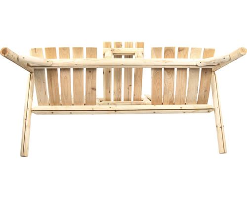 Holzbank mit rustikalem Design für den Außenbereich