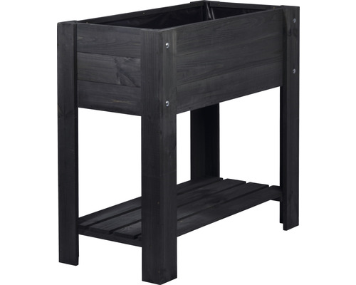 Hochbeet aus Holz mit Ablagefläche