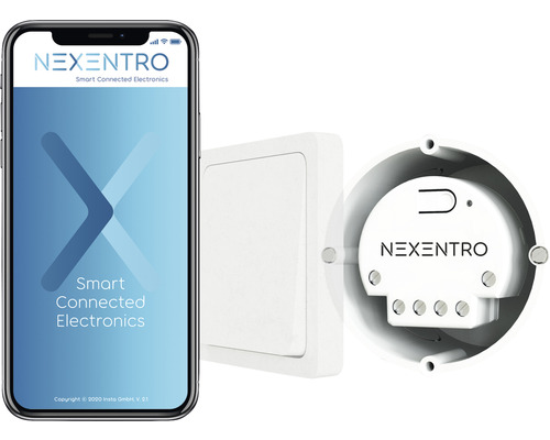 NEXENTRO Smart Connected Electronics Lichtschalter mit Smartphone