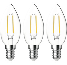 3x LED Kerzenlampe C35 E14/4,2W(40W) 470 lm 2700 K warmweiß klar 3 Stück-thumb-0 3x LED Kerzenlampe C35 E14/4,2W(40W) 470 lm 2700 K warmweiß klar 3 Stück-thumb-0