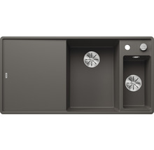 Spüle Blanco Axia III 6 S-F 990 x 500 mm vulkangrau 527232 1 Spülbecken Flächenbündig Flächenbündige Optik Mit Tropffläche Becken rechts Mit Restebecken