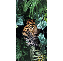 Dekoratives Wandpaneel mit Dschungelmotiv und Leopard