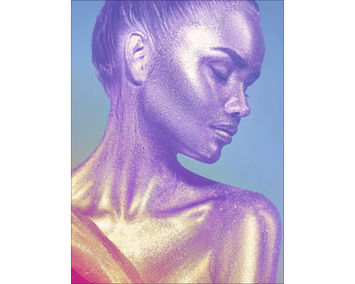 Glasbild Colorful Woman II 60x80 cm