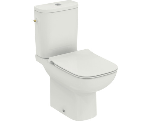 Ideal Standard WC-Kombination Set i.life A Tiefspüler ohne Spülrand weiß glänzend - mit WC-Sitz R045801