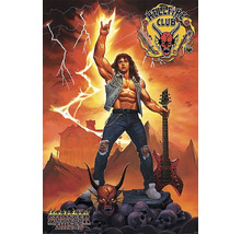 Stranger Things Hellfire Club Poster mit Eddie Munson und Gitarre