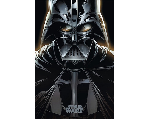 Darth Vader Illustration mit Star Wars Logo