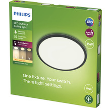 LED Außendeckeleuchte 15W 1300 lm 2700 K Ø 25 cm schwarz