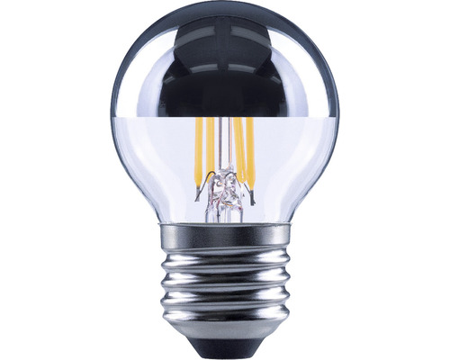 FLAIR LED Kopfspiegellampe Tropfen G45 silber E27/4W(34W) 380 lm 2700 K warmweiß