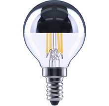 Globelampe mit E14 Fassung und LED Filament Technik