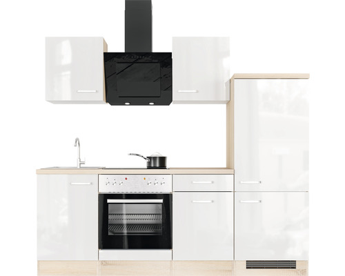Flex Well Küchenzeile HORNBACH | mit Valero 220 Geräten cm