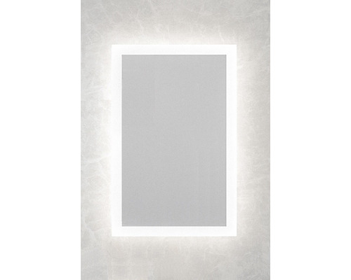 Rechteckiger Spiegel mit LED-Beleuchtung für das Badezimmer