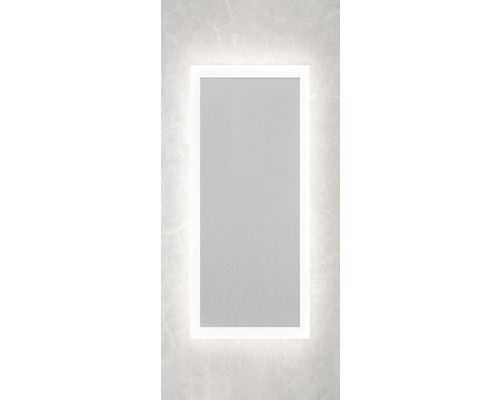 Rechteckiger Spiegel mit LED-Beleuchtung für das Badezimmer