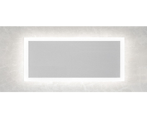 Rechteckiger Spiegel mit LED-Beleuchtung für das Badezimmer