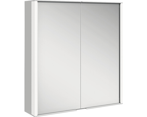 Spiegelschrank KEUCO Royal Match 65 x 16 x 70 cm alufarben 2-türig LED IP 20 Spiegelschrank mit zwei Schiebetüren